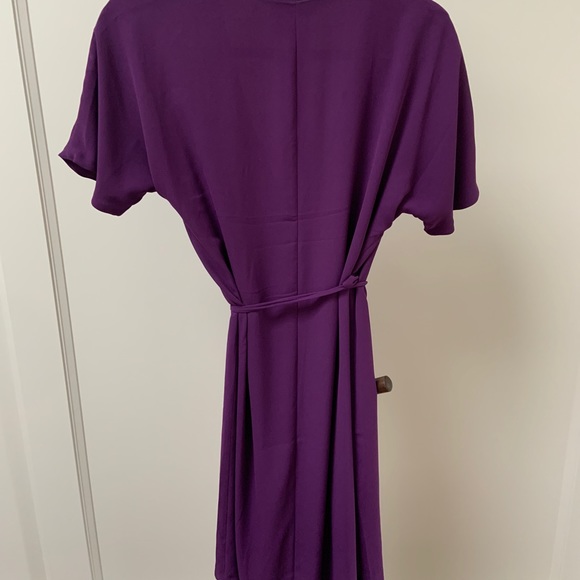 Babaton Wallace wrap dress Açai - Picture 2 of 6